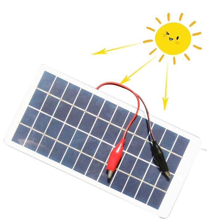 5w-12v-polysilicon-solar-panel-replacement-outdoor-portable-waterproof-charging-panel-with-clips-can-charge-9-12v-battery