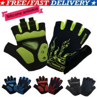2023❆♤ New Antiskid Cycling Gloves Unisex Men Women Outdoor MTB Bike Washable Half Finger Gloves Short Finger Sports Gloves