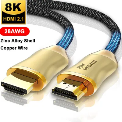 5M 10M Cable hdmi 2.1 8K 60Hz 4K 120Hz 48Gbps HDMI 2.1 Cable for xiaomi mi box ps4 ps5 Gold Plated connectors High Definition