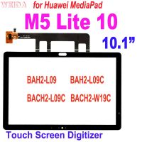 [Hot K] สัมผัสได้10.1นิ้วสำหรับ Huawei MediaPad M5 Lite 10 BAH2-L09 BAH2-L09C BACH2-L09C กระจกหน้าแผงดิจิไทเซอร์หน้าจอสัมผัส W19C BACH2