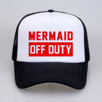 summer Men Women Baseball Caps Fashion mermaid off duty cap Letters Cool Baseball Mesh Net Trucker Cap Dad Hat