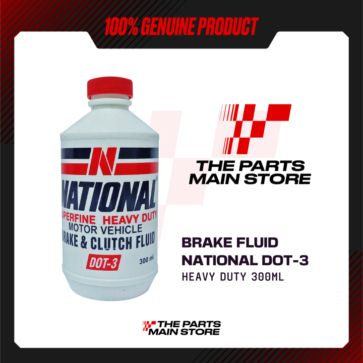 BRAKE FLUID NATIONAL DOT3 NB300 SUPERFINE HEAVY DUTY 300ML Lazada PH