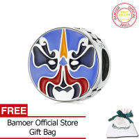 BAMOER หมวกเสือ Panda Charms 925สเตอร์ลิงจี้สไตล์จีนเหมาะสำหรับผู้หญิงแฟชั่นสร้อยข้อมือเครื่องประดับ &amp; กำไลข้อมือ DIY SCC2105