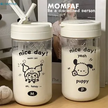 600ml Sanrio Straw Cup Hello Kitty Kawaii Water Bottles Bpa Free