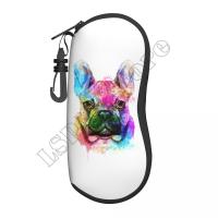 【CW】┇❈  French Bulldog Watercolor Painting Portrait Glasses Eyewear Storage