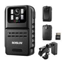 BOBLOV Kamera WIFI Mini 1080P DVR Perekam Dapat Dipakai Saku Kecil Camcorder Aplikasi Kontrol Tubuh POLISI Sepeda Kamera Olahraga Dashcam