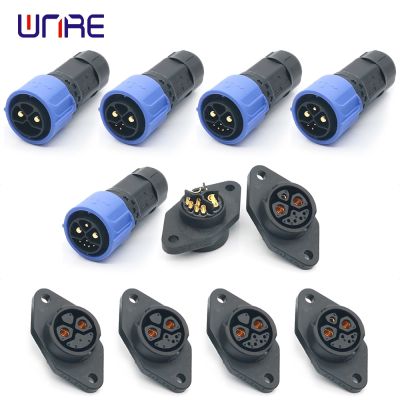 E-BIKE Battery Connector IP67 30-50A Charging Port M25 Plug With Cable Scooter Socket e Bike Plug Batteries