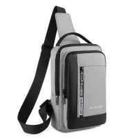 ☋❀ Chest bag mens bag 2023 new fashion trendy brand small backpack canvas large capacity casual shoulder Messenger bag men