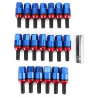 20pcs M12x1.5mm Wheel Lug Bolts 7075-T6 Aluminum Fit for 1 Series E81 E82 E87 E88 blue