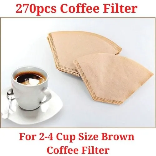 270sheets Brown Unbleaced Daiso Coffee Filter Paper for 24 Cup Size