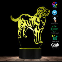 3D Swiss Bernese Mountain Dog Breed Shape การออกแบบที่ทันสมัยปรับแต่งชื่อตกแต่งบ้าน LED Illusion Night Light Puppy Sleepy Lamp