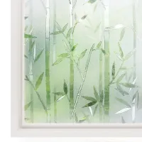 Window Film Stained Glass Frosted Privacy Decal Cling No Glue Removable Stickers