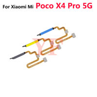 Untuk Xiaomi X4 Poco Pro 5G X4 GT Butang Kuasa หมวกสัมผัส Jari Touch เซ็นเซอร์ ID ยืดหยุ่น Kuasa Butang Bagian Penggantian Utama