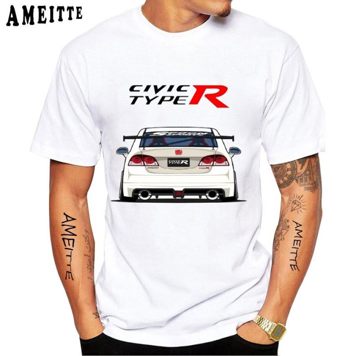 ฤดูร้อนใหม่สั้นสำหรับผู้ชายเสื้อ-jdm-inlandsmarkt-เสื้อยืด-civic-type-r-i-vtec-ภายในรถคลาสสิก-t-เสื้อสบายๆ-tees-สีขาว