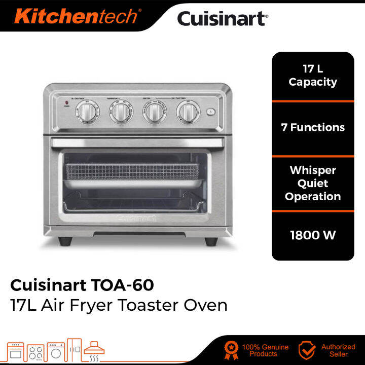 FREE GIFT) Cuisinart TOA-60 17L Air Fryer Toaster Oven (TOA60 / TOA60HK)