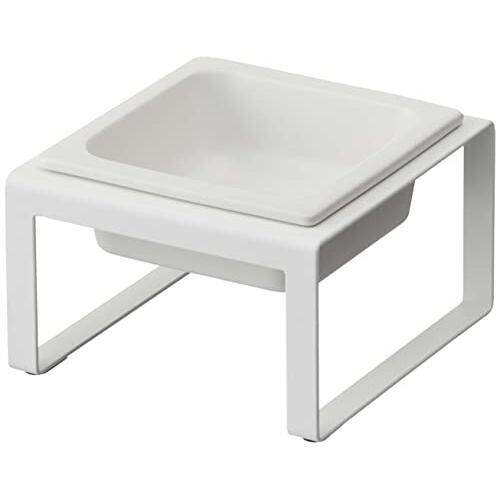 Yamazaki Pet Food Bowl Stand Tall White approx. W15 x D15.5 x H10cm tower tower Food Container