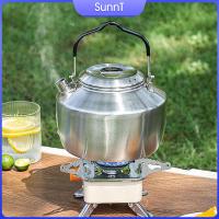 SunnT 1.5L กาน้ำสำหรับแคมปิ้งกาน้ำสแตนเลสหม้อปิกนิกปีนเขาที่แข็งแรง