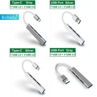 Kebidu Type C USB 3.0 OTG HUB 2.0 4 In 1พอร์ตที่ครอบยี่ห้อรถยนต์เครื่องแยกอเนกประสงค์พอร์ตอะแดปเตอร์สำหรับ Macbook ที่ชาร์จเร็วแล็ปท็อป XIAOMI