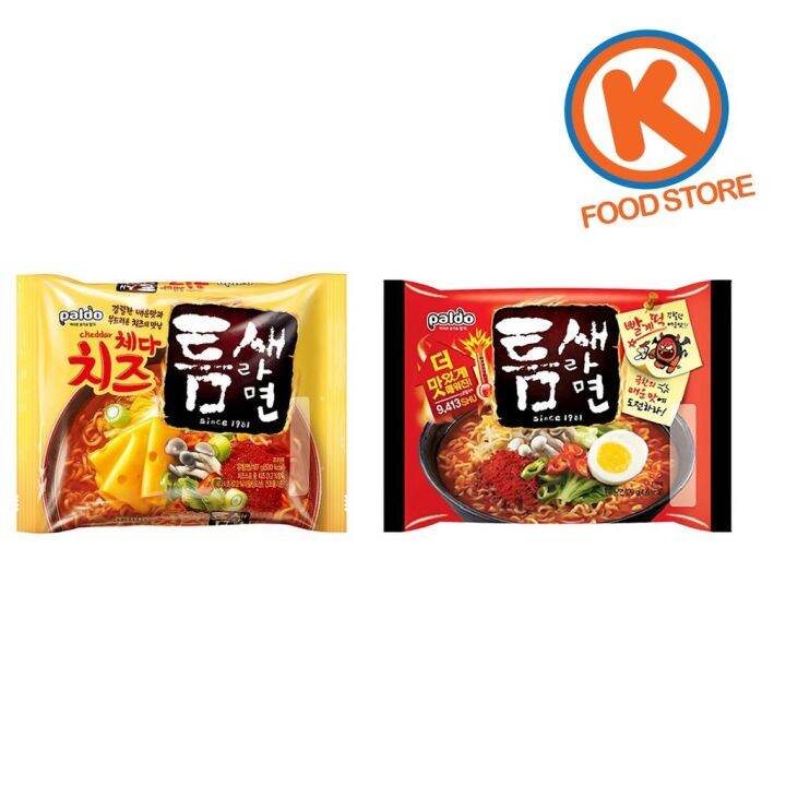 Paldo Cheddar Cheese Teumsae/Rich and Hot Spicy Ramen 120g/127g Korean Food Korean Product