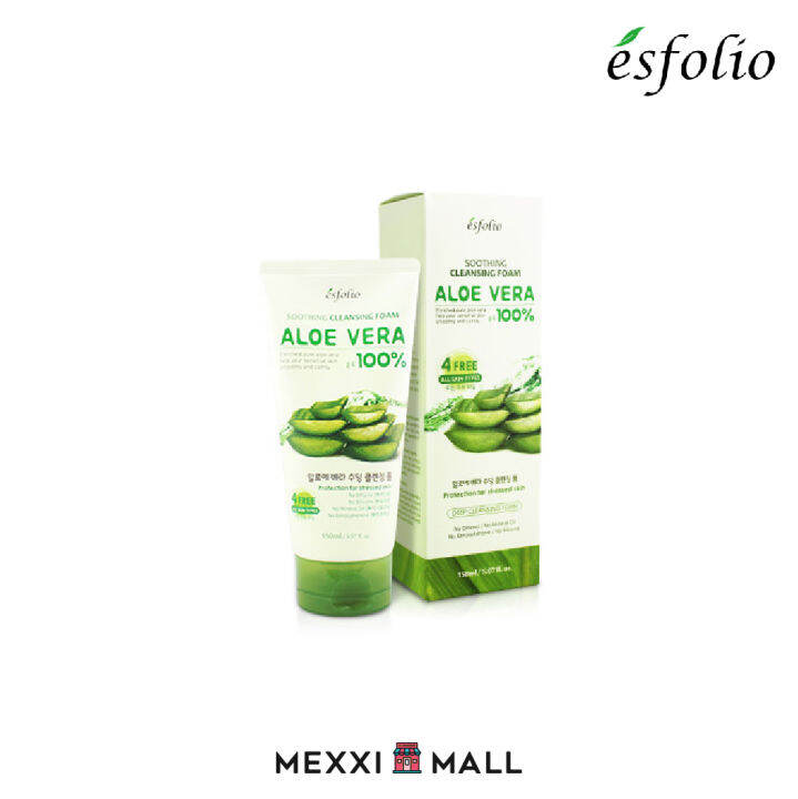 [Esfolio] Aloe Vera Soothing Cleansing Foam 150ml Lazada Singapore