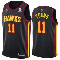 Top-quality 20-21 Basketball Jersey Mens atlanta Hawks 11 Trae Young Hot Pressing Black Jerseys