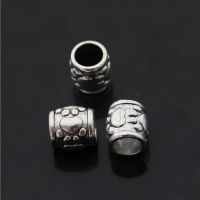 【YF】✥✎  20pcs/lot Tibetan Spacer Beads European Big Hole Bead 6mm Leater Cord Jewelry Making