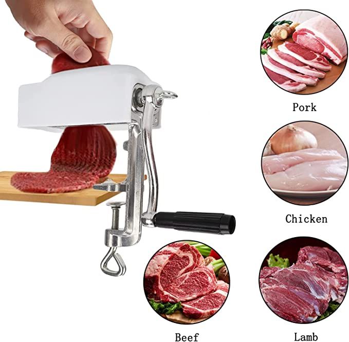 Meat Tenderizer Cuber Heavy Duty Steak Flatten Tool Meat Clamp-on Tenderizer