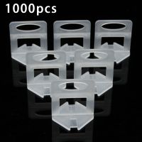 500/1000 Pcs Reusable Flat Tile Leveling System Clips 2mm Wall Floor Spacers Tiling Tool 40mm x 36mm For Level The Tile