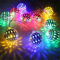 Garland Ball Globe Lights String 6m 40Leds Moroccan Christmas Xmas Outdoor Holiday Wedding Party Festoon Fairy Lights Decoration