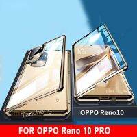 เคสสำหรับ Oppo Reno 10 Pro + Reno10Pro + Reno10ProPlus 5G 2023เคสกระจกนิรภัยแบบใสสุดหรูเคสโทรศัพท์แฟชั่น360 ° ฝาหลังป้องกัน