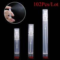 【YP】 102pcs/lot 2ml 3ml 5ml Plastic Perfume Spray Bottles Sample  Refillable Bottle Translucence