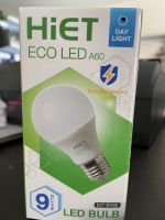 HiET หลอดไฟดาวน์ไลท์ ECO LED BULB A60 ขนาด  ขาว, ส้ม  9W, 12W