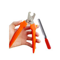 Hot sale stainless steel nail cutter easy cutting dog cat nail clier with file