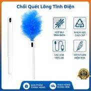 Chổi Lông Quét Bụi Tĩnh Điện Misslife Tự Động 360 Pin sạc USB