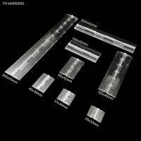 ◙ 1/2/6pcs Mini Lengthened Durable Clear Transparent Acrylic Plastic Hinge Display Furniture Cabinet Door Window Music Box 8 Size