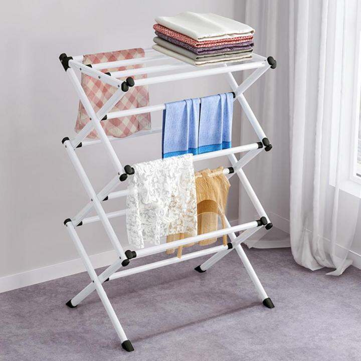 3 Tier Folding Clothes Horse Airer Drying Rack Laundry Dryer Concertina