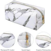 【CW】ﺴ  Marble cosmetic bag portable washing multifunctional large-capacity storage simple fashion