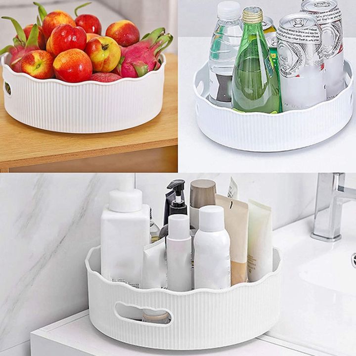 lazy-susan-turnable-2-pack-spinning-spice-condiment-rackmakeup-holder-organizer-for-kitchenbathroom-countertop-storage
