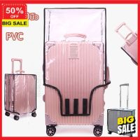 DDluggage cover ถุงคลุมกระเป๋าเดินทาง suitcase cover ผ้าคลุมกระเป๋าเดินทาง 【COD】พลาสติกใส PVC คลุมกระเป๋าเดินทาง ใสกันน้ำ  18-30นิ้ว ทนทาน ป้องกันรอย