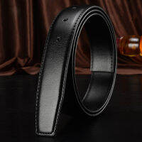 No Buckle 3.2 3.5cm 3.8cm Width Genuine Leather Belts 105-125cm Without Buckle for Pin Buckle Black 2.4cm 2.8cm 3.0cm Wide Belt