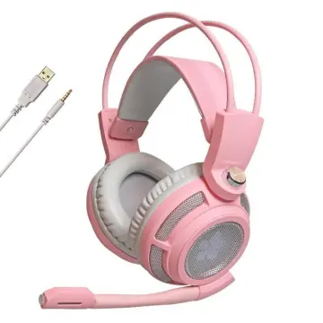 SOMIC G951S Pink gaming Headphones Virtual 7.1 Noise Cancelling