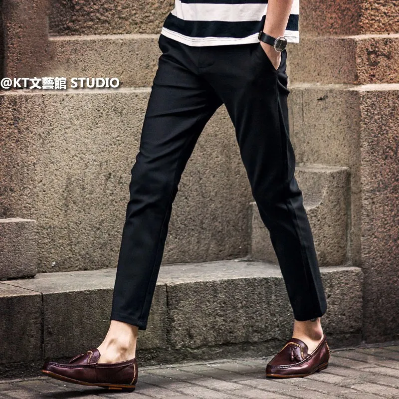 Louis Vicaci Super Stretchy Slim Fit Lycra Pent For Men-Navy-LOC#0PE01