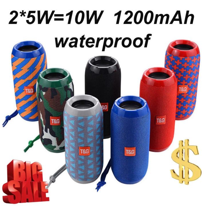 1200mah-waterproof-10w-subwoofer-portable-bluetooth-5-0-speaker-8d-surround-loudspeaker-tf-cardaux-fm-radio-call-sound-box