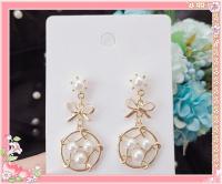 Pearl dream-catcher Earrings ไข่มุกต่างหู B-45_off