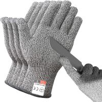 Anti Cut Safety Gloves High-strength Industry Kitchen Gardening Anti-Scratch Cut Proof HPPE Level 5 Glass Multi-Purpose Gloves