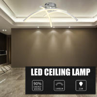 LED Ceiling Light For Living Room Bedroom AC 85-265V Warm Cold White Modern Trigeminal Ceiling Lamp Lighting Fixture Decoration