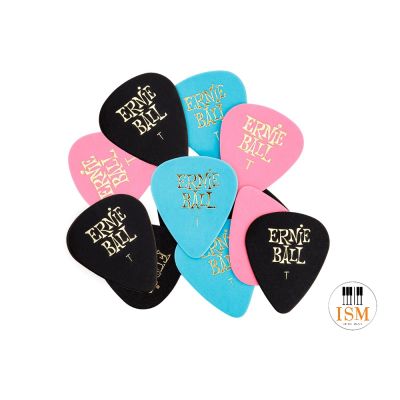 Ernie Ball ปิ๊กกีตาร์ CELLULOSE .46 mm Thin Guitar Pick รุ่น P-09176 (Pack of 12)