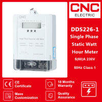 DDS226-1ซีเอ็นซี Fasa Tunggal Statik Statik เมตรติดขัดวัตต์ AC Tenaga 230V 50Hz Max 60A Kelas 1