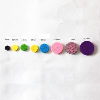 【CC】❍┋  100Pcs/Lot Size Diffuser Refill Colorful Aromatherapy Felt Necklace Perfume Jewelry