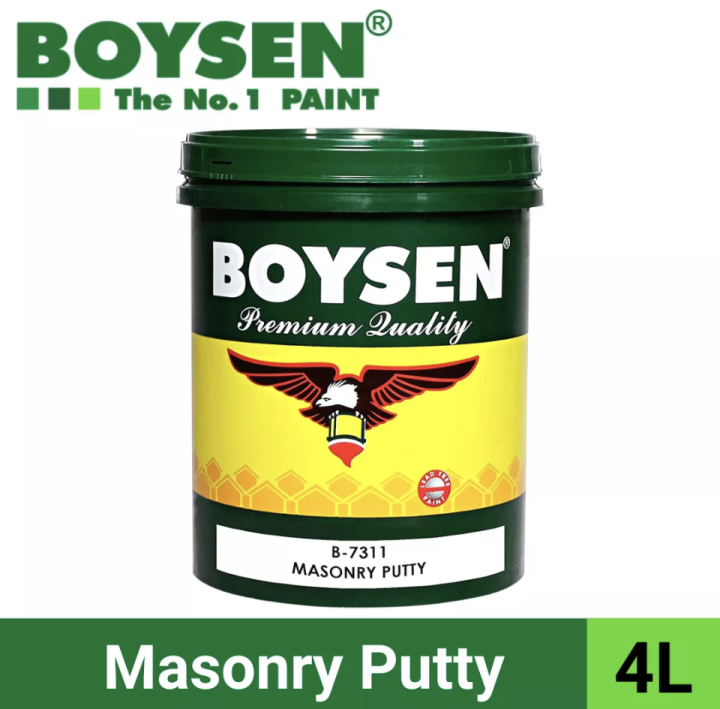 S.W BOYSEN B-7311 MASONRY PUTTY 4Liter #271 | Lazada PH